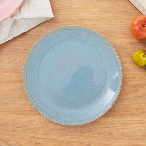 라리사 비쥬 원형 접시 20cm 블루그레이